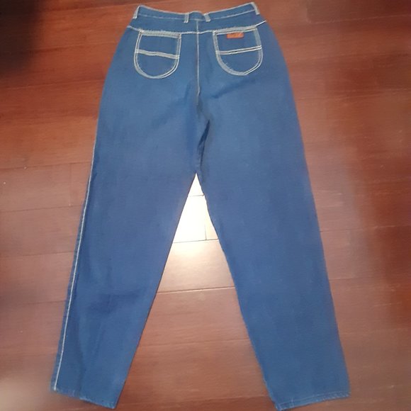 1980's Vintage BonJour Pleated Taper Leg High Rise Mom Jeans - Picture 3 of 13
